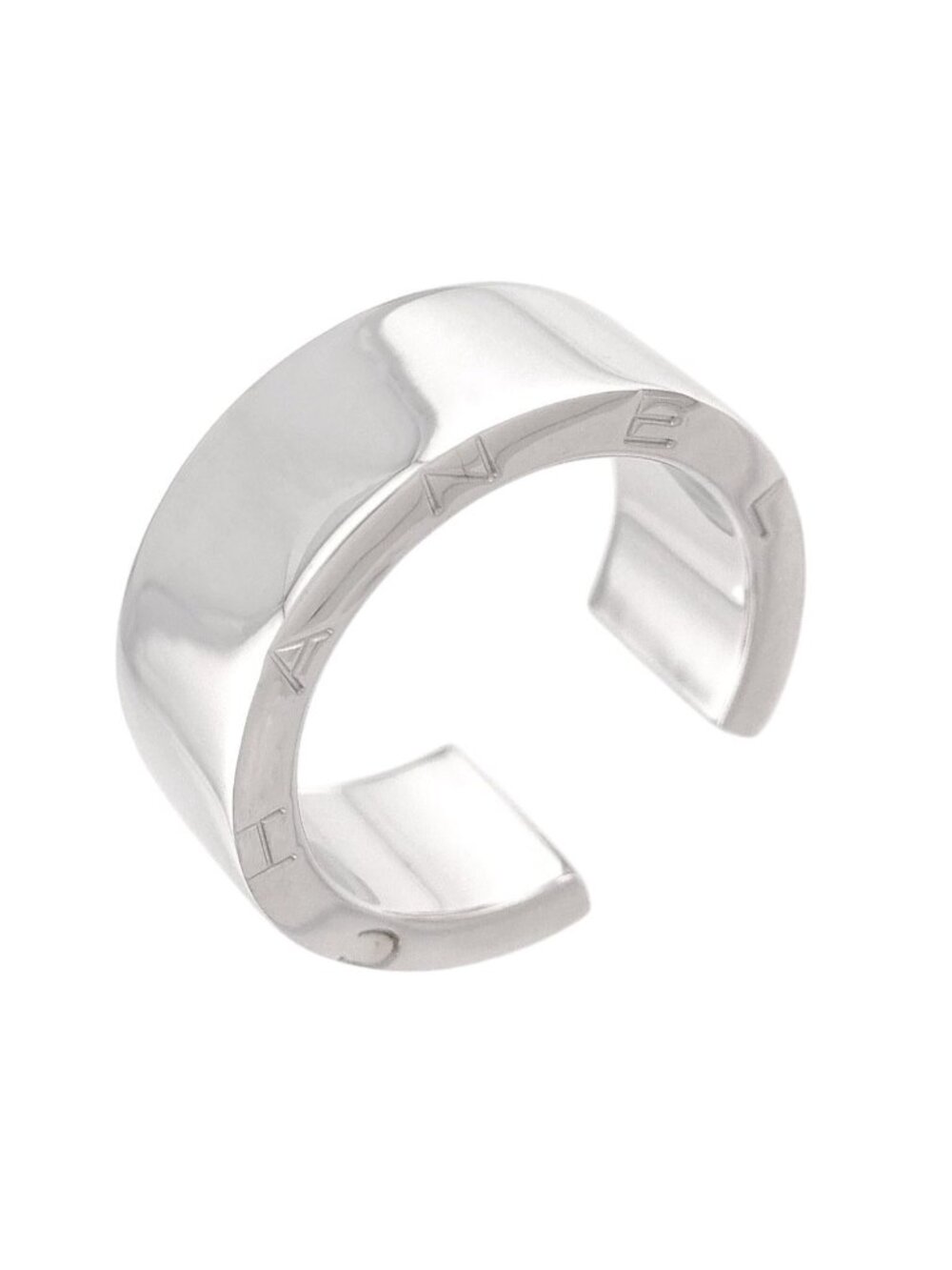 Chanel C Signature Ring 18k WG White Gold 750